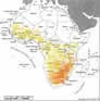 Vorkommen in Afrika (Fundorte sind farbig eingezeichnet)